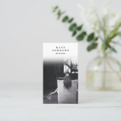 歌手ミュージシャンアーティストフォトソーシャルメディアQRコード 名刺 (スタンド正面)