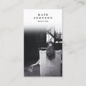 歌手ミュージシャンアーティストフォトソーシャルメディアQRコード 名刺 (正面)