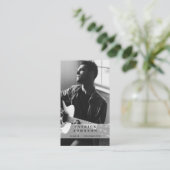 歌手ミュージシャンソングライター写真QRコード 名刺 (スタンド正面)