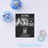 歌手ミュージシャンフォトブラック&ホワイトプロモーション チラシ (シングル)