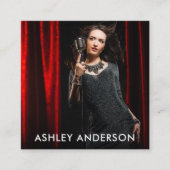 歌手ミュージシャンフォトプロモスクエア スクエア名刺 (正面)