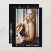 歌手ミュージシャンフォトプロモーションカード – はがきサイズ ポストカード (正面/裏面)