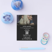 歌手ミュージシャンミュージックフォトプロモーションイベント チラシ (シングル)