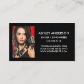 歌手ミュージシャン2フォトプロモーション 名刺 (裏面)