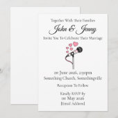 歌手結婚式招待状歌ミュージシャン 招待状 (正面/裏面)