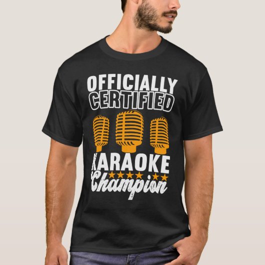 歌手衣装カラオケチャンピオン Tシャツ (正面)