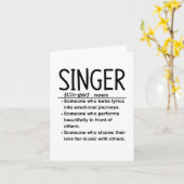 歌手 カード (黄色い花)