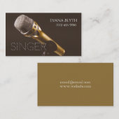 歌手、パフォーマー、ボーカリスト 名刺 (正面/裏面)