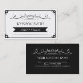 歌手/ボーカリスト – クラシーヴィンテージフレーム 名刺 (正面/裏面)