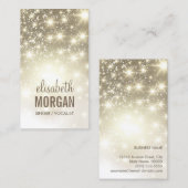 歌手/ボーカリスト – ピカピカ金ゴールドスパーク 名刺 (正面/裏面)