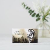 歌手、ボーカル、ソロ、パフォーマンスエンターテイメント 名刺 (スタンド正面)