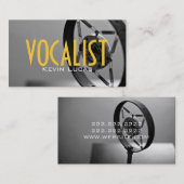 歌手、ボーカル、ソロ、パフォーマンスエンターテイメント 名刺 (正面/裏面)