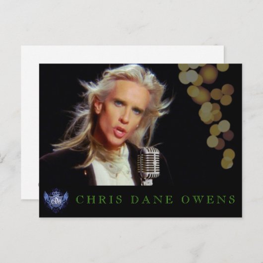 歌手 ポストカード (正面/裏面)