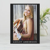 歌手 ミュージシャン フォト プロモ カード - 裏面 フォト (スタンド正面)