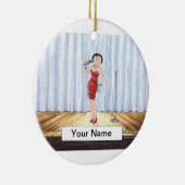 歌手-女性 セラミックオーナメント (右)