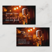 歌手、演奏者、音楽 名刺 (正面/裏面)