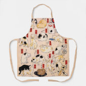 歌日本の川国芳エプロン『キャッツ』 エプロン (正面)
