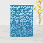 歌最高の詞・青洗礼 カード (黄色い花)