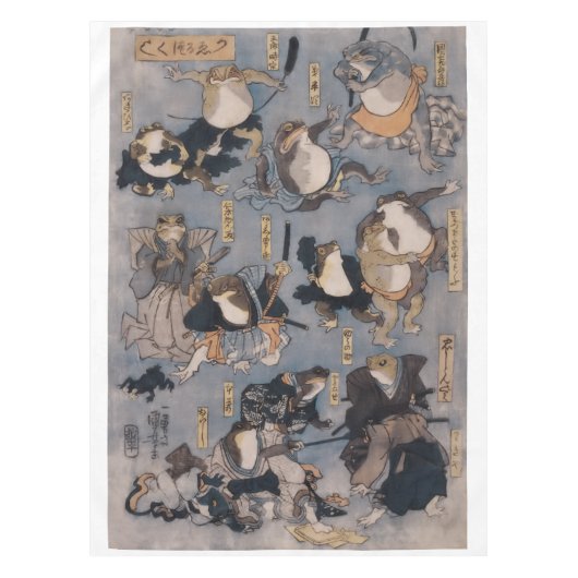 歌舞伎ステージの名士 テーブルクロス (正面)