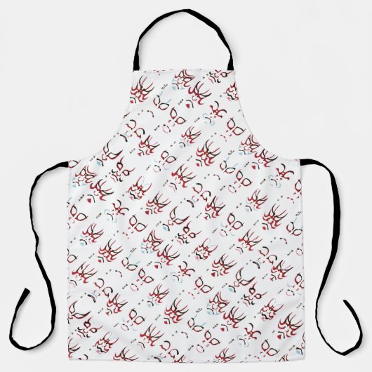 歌舞伎メイクアップデザイン エプロン (正面)