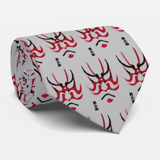 歌舞伎メイクアップデザイン(隈取) ネクタイ (ロール)