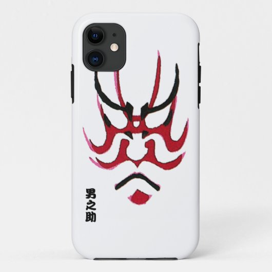歌舞伎メイクアップデザイン（隈取） Case-Mate iPhoneケース (裏面)