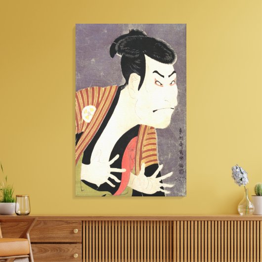 歌舞伎俳優の大谷鬼二が江戸兵衛焼き木として キャンバスプリント (インサイチュ (リビング))