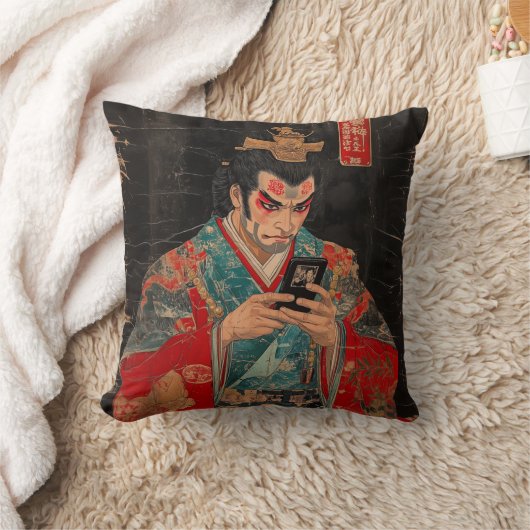 歌舞伎俳優の携帯電話装飾用クッション クッション (ブランケット)