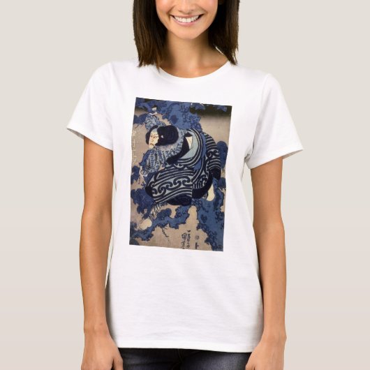 歌舞伎役者,国芳歌舞伎役者、国芳、浮世絵 Tシャツ (正面)