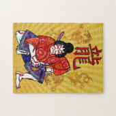 歌舞伎日本の俳優フォーク芸術 ジグソーパズル (横)