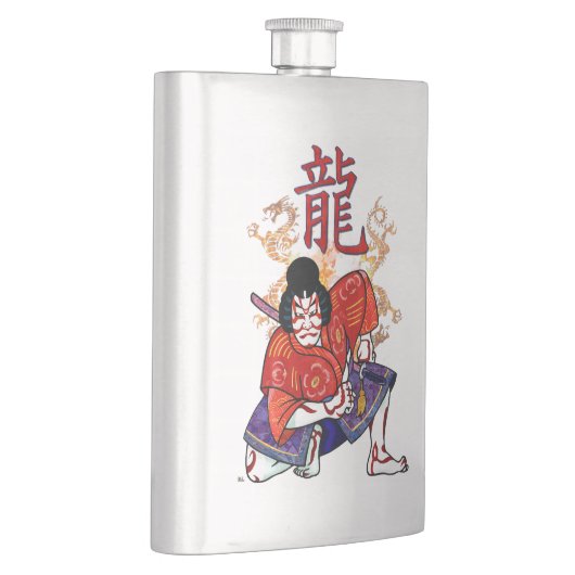 歌舞伎日本の俳優フォーク芸術 フラスク (右)