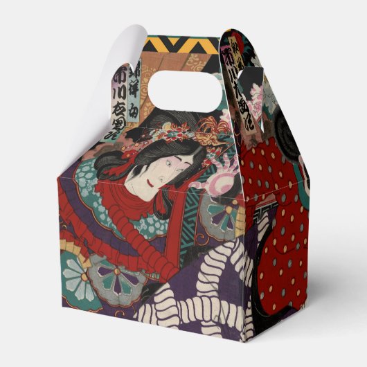 歌舞伎武士の木版 フェイバーボックス (裏面サイド)