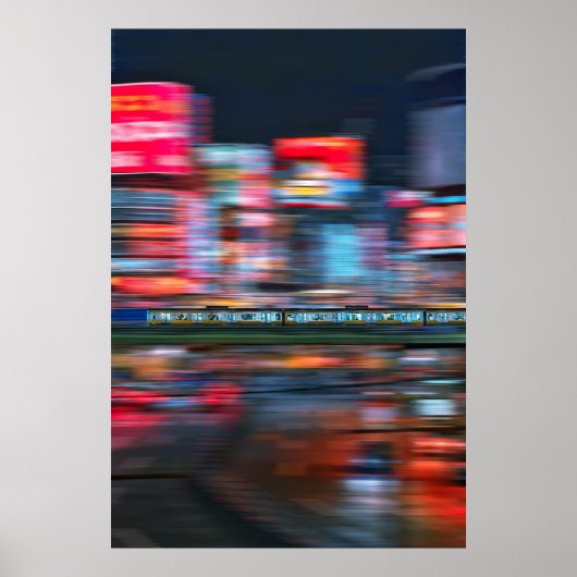 歌舞伎町ポスターのネオンライト(2L) ポスター (正面)