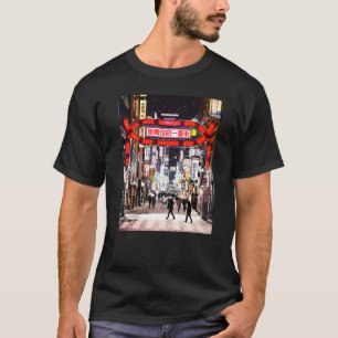 歌舞伎町区東京日本ナイトライフ日本の Tシャツ