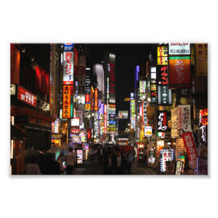 歌舞伎町Tokyo Neons by Nenes, Japan フォトプリント