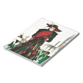 歌舞伎芸者デザイン ノートパッド (回転)