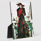 歌舞伎芸者デザイン フォトプラーク (側面)