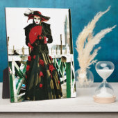 歌舞伎芸者デザイン フォトプラーク (側面)