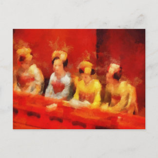 歌舞伎鑑賞 ポストカード