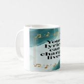 歌詞がLivesオプションを変更する2 コーヒーマグカップ (正面左)