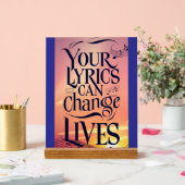 歌詞は人生を変えることができる アクリルサイン (ウェディング)
