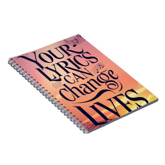 歌詞は人生を変えることができる ノートブック (右側)