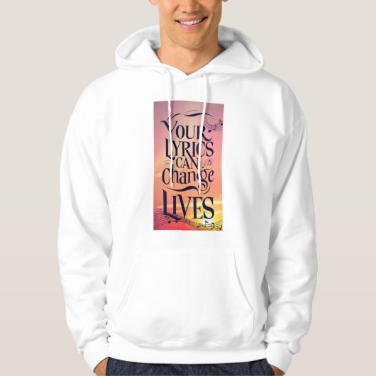 歌詞は人生を変えることができる パーカ (正面)