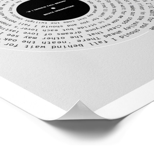 歌詞もしの後ろに秋すべきだ ポスター (角)