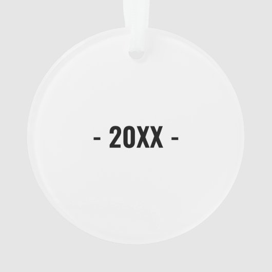 歌詞をアップロードする個人的な歌のクリスマス オーナメント (裏面)