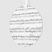 歌詞をアップロードする個人的な歌のクリスマス オーナメント (正面)