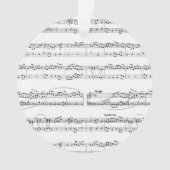 歌詞をアップロードする個人的な歌のクリスマス オーナメント (正面)