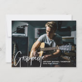 歌詞風卒業写真発表 招待状 (正面)