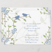 歌鳥の結婚記念日誓いの更新 招待状 (正面/裏面)