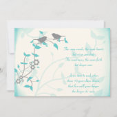 歌鳥の結婚記念日誓いの更新 招待状 (正面)